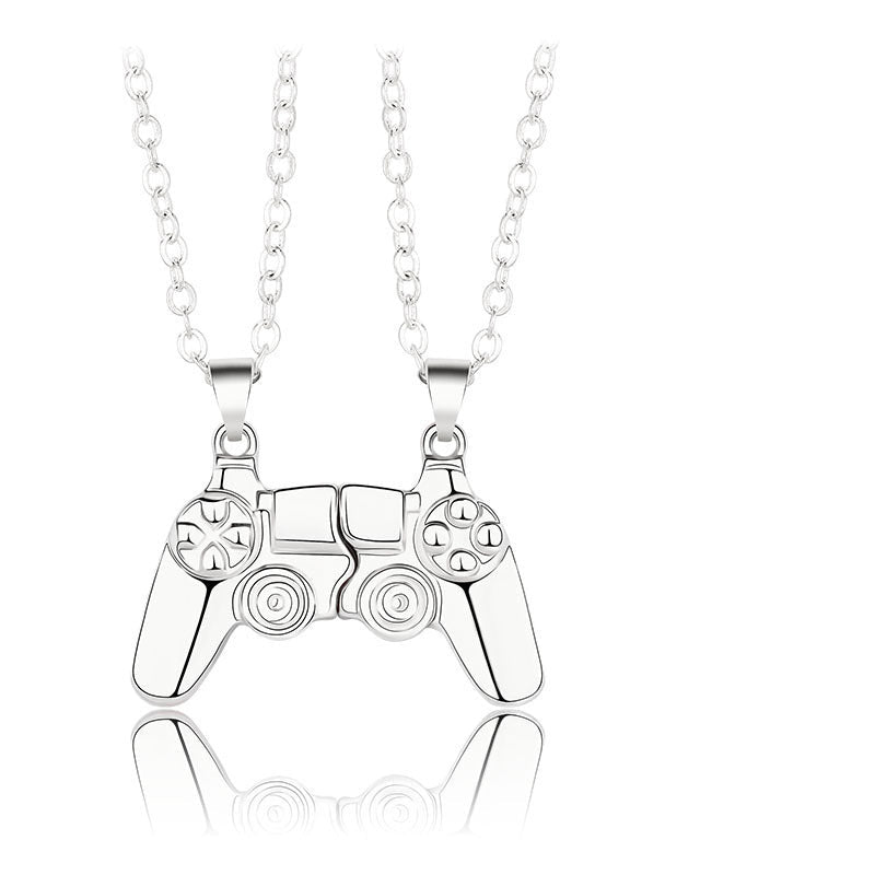 Wholesale Crystal Pendant Necklace Silver Color Women's Jewelry Accessories Zirconia Stone Inlaid Fashionable Design